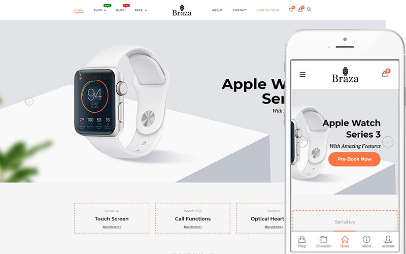 Braza – 智能手表商店 WooCommerce 主题