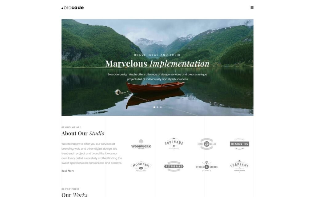 Brocade – 极简现代WordPress Elementor主题