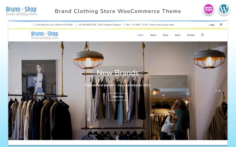 Bruno-Shop – 多功能服装店 WooCommerce 主题