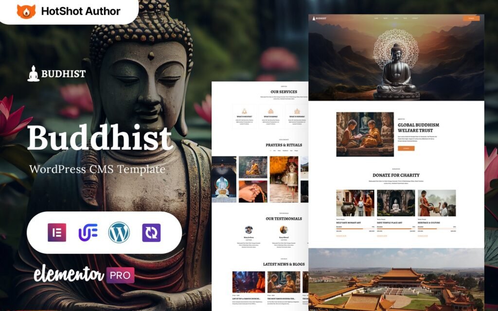 佛教——佛教 WordPress Elementor 主题