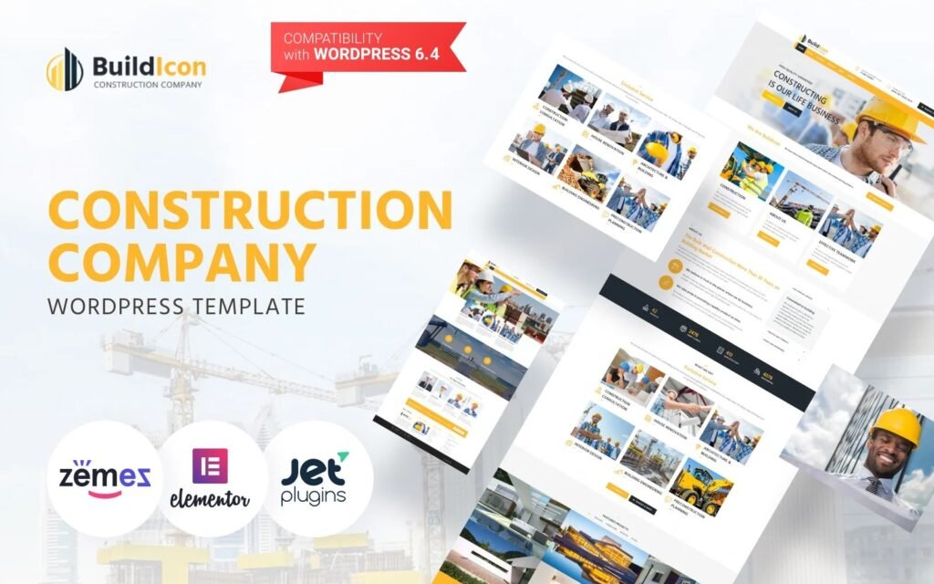 BuildIcon – 建筑公司 Elementor WordPress 主题