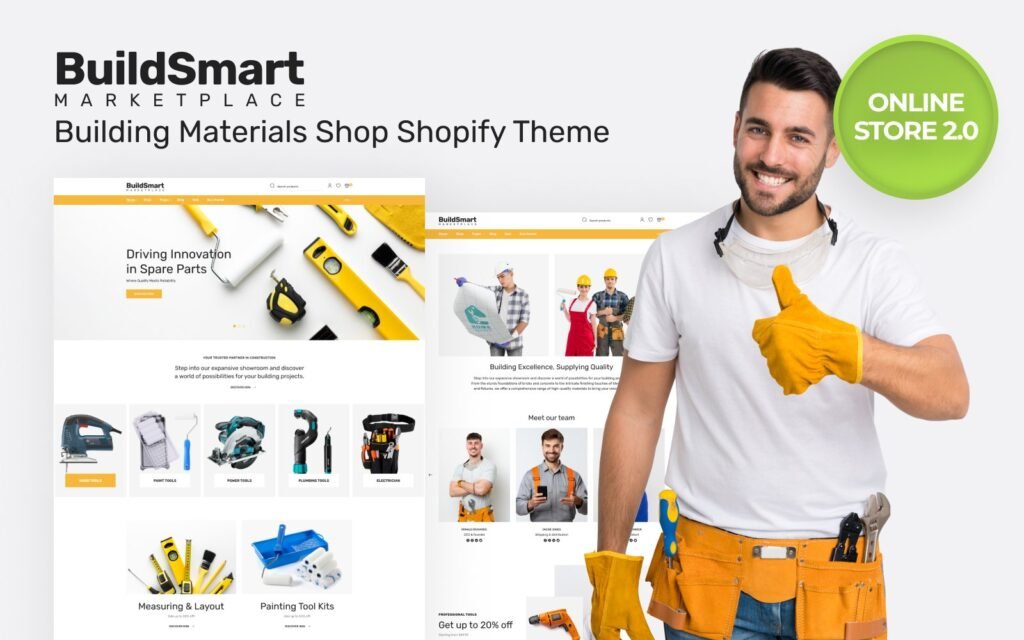 BuildSmart – 建筑材料在线商店 2.0 Shopify 主题
