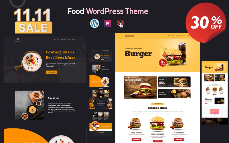 Burger House – 食品汉堡餐厅WordPress主题