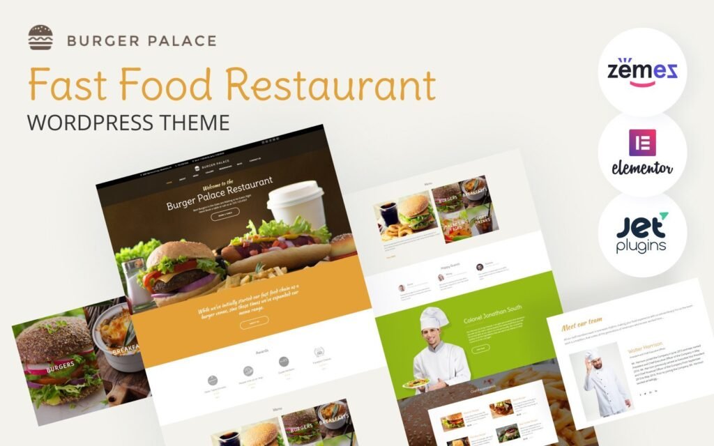 Burger Palace – 快餐餐厅WordPress主题