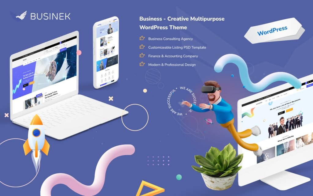 Businek是一款创意多用途Elementor WordPress主题。