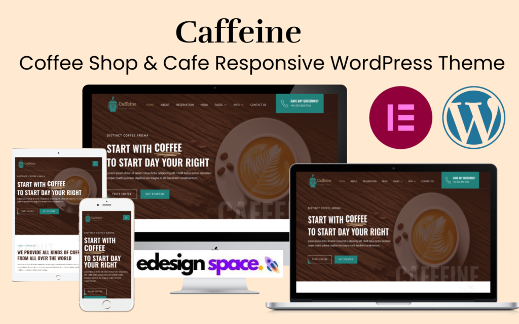 Caffeine – 咖啡店和咖啡馆响应式WordPress主题