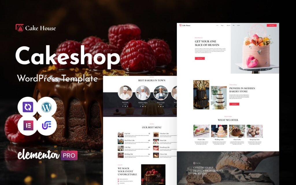 Cake House – Cakery WordPress Elementor主题