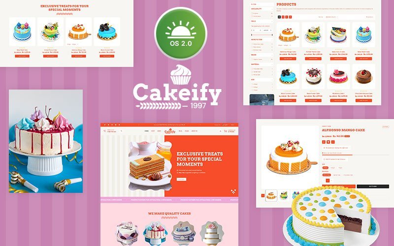 Cakeify- 蛋糕糕点和巧克力甜点多用途 Shopify 2.0 响应式主题