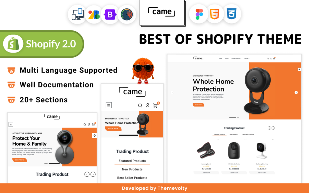 Came – Mega Camera Shopify 2.0 超级商店