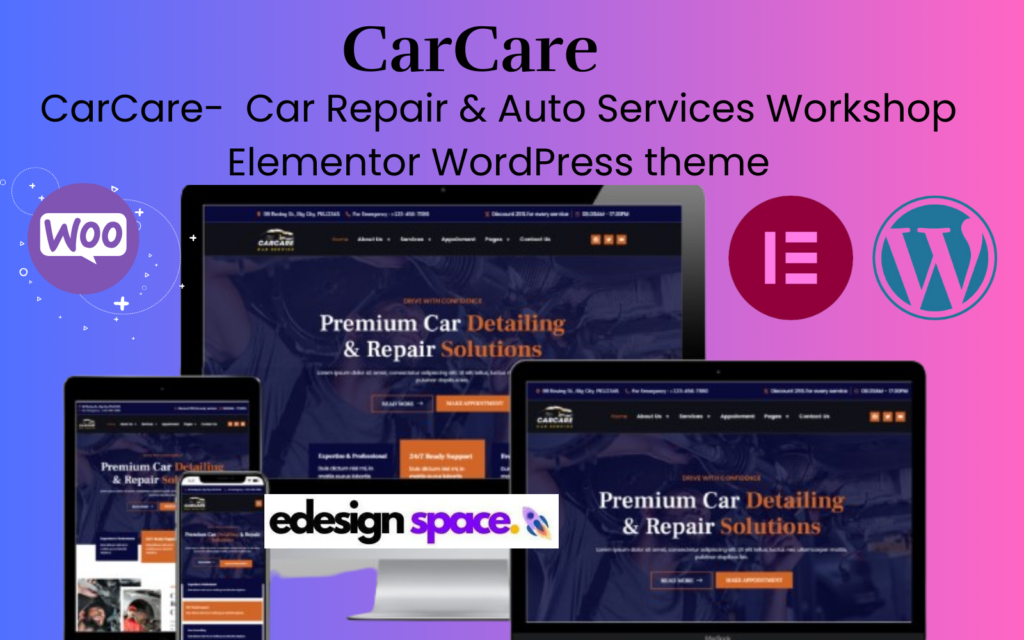 CarCare – 汽车修理、汽车服务和车间 Elementor WordPress 主题