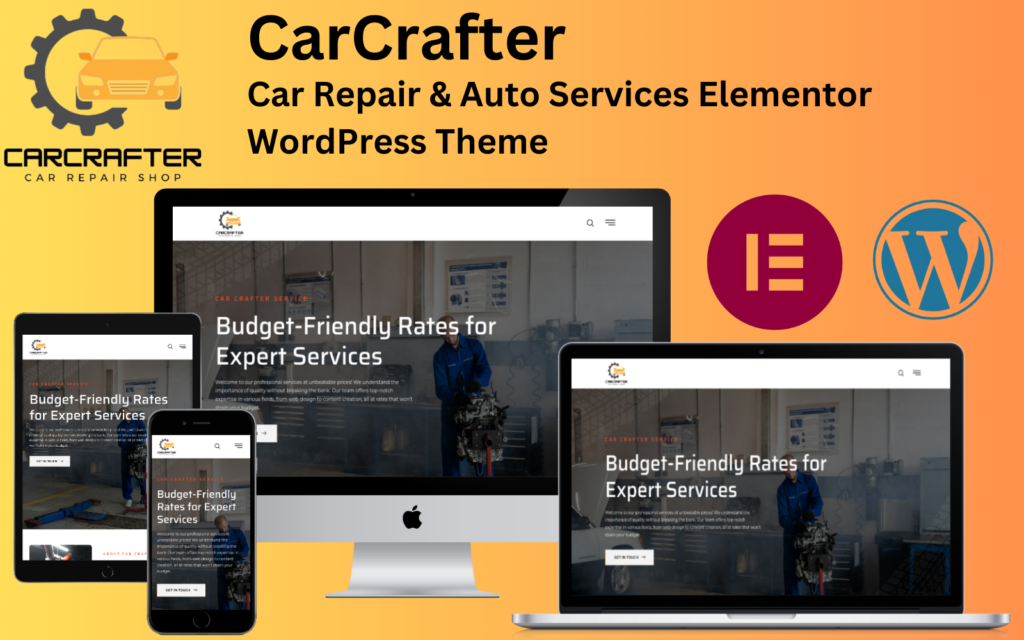 CarCrafter-汽车维修和汽车服务Elementor WordPress主题