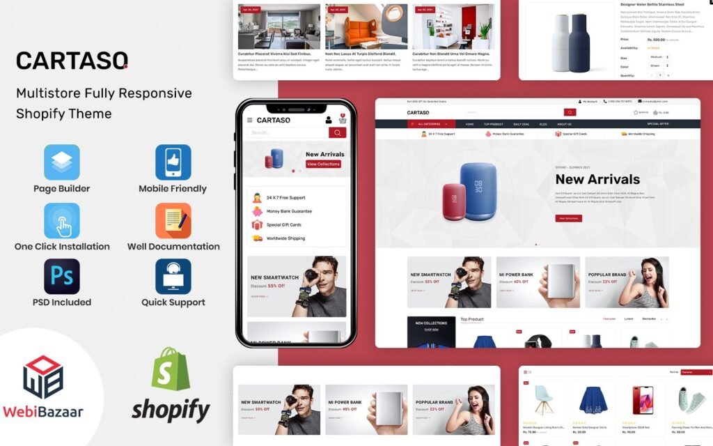 Cartaso – 电子多用途Shopify模板