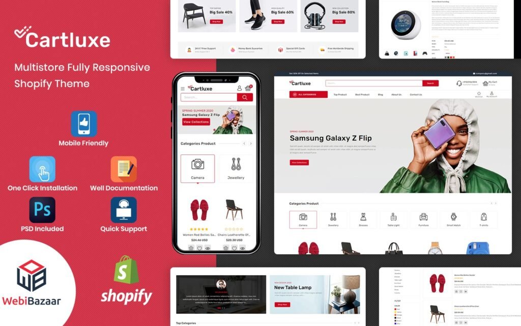 Cartluxe – 简约现代多商店 Shopify 主题