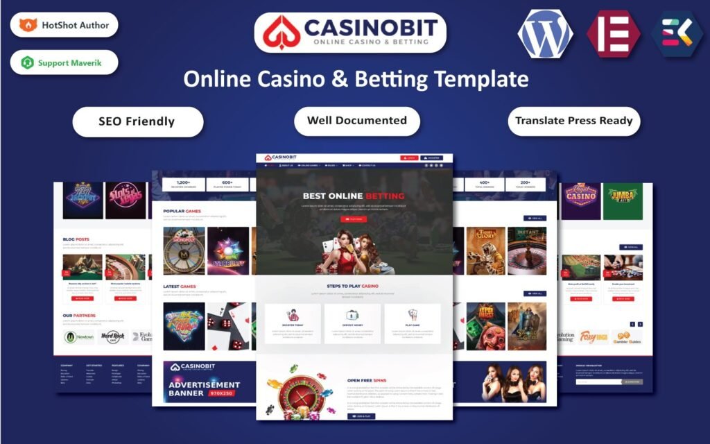 Casino Bit – 在线赌场和博彩WordPress主题
