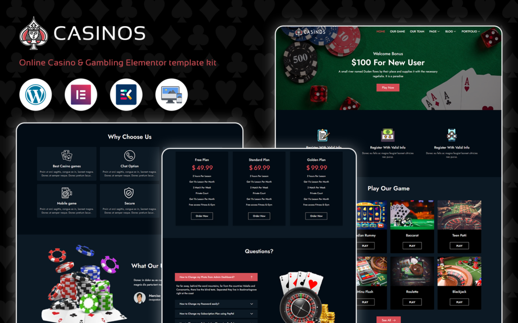 Casinos：赌场和博彩WordPress主题