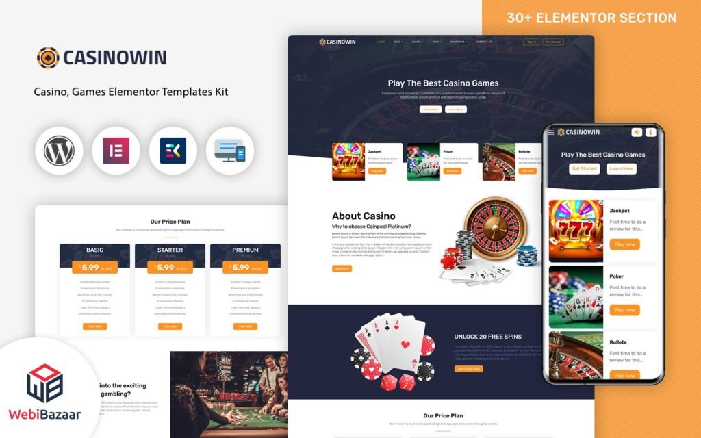 Casinowin – 赌场和博彩WordPress模板