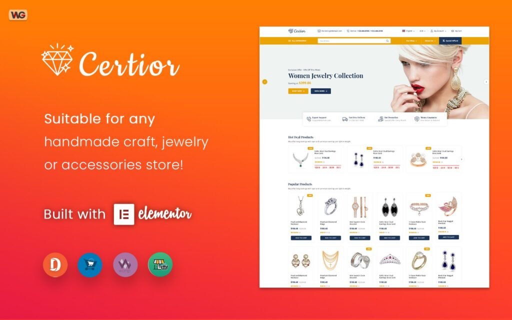 Certior – 珠宝店 Elementor WooCommerce 主题