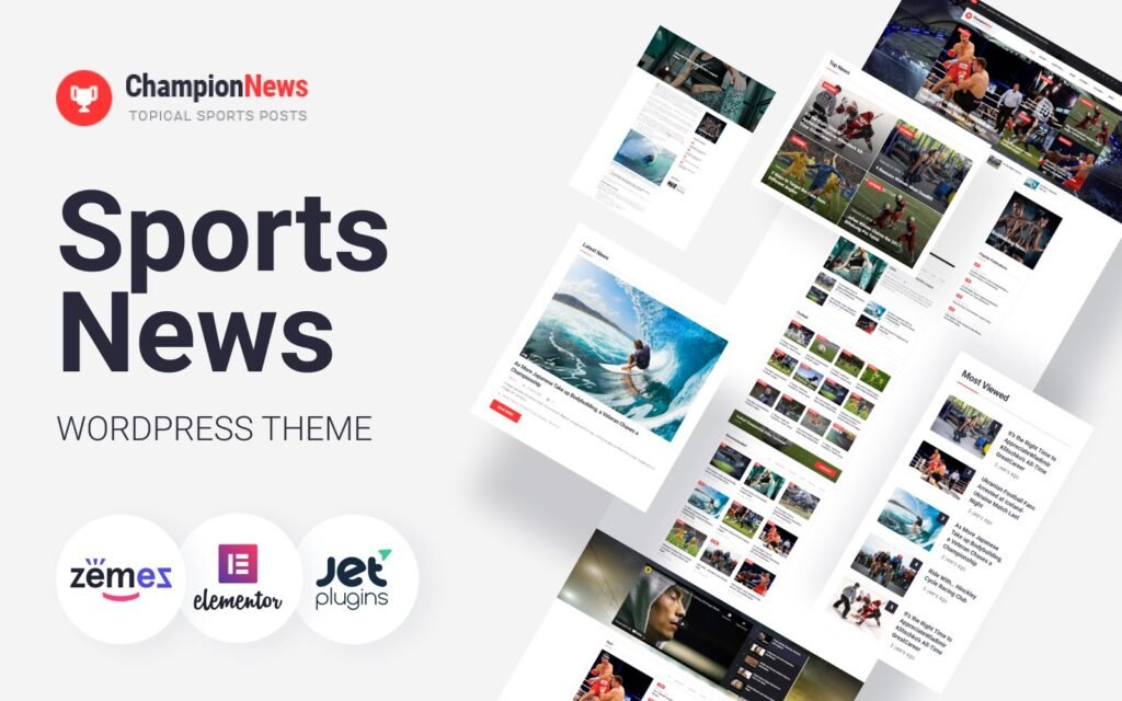 ChampionNews – 运动新闻 WordPress Elementor 主题