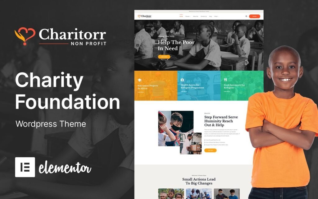 Charitorr – 非营利慈善和捐赠WordPress主题