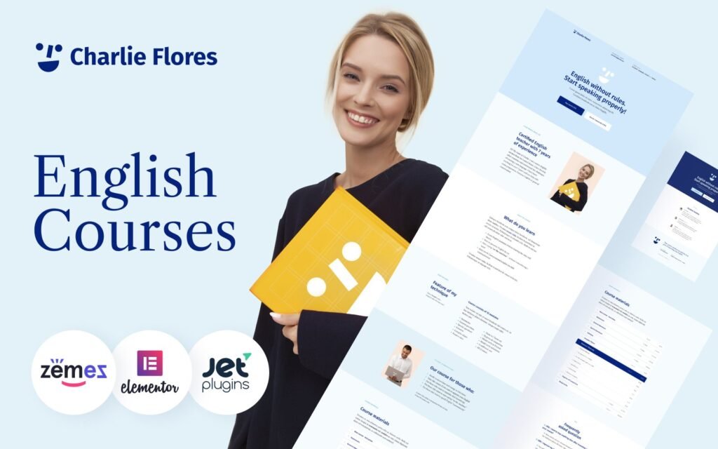 Charlie Flores – 教学作品集网站 WordPress 主题