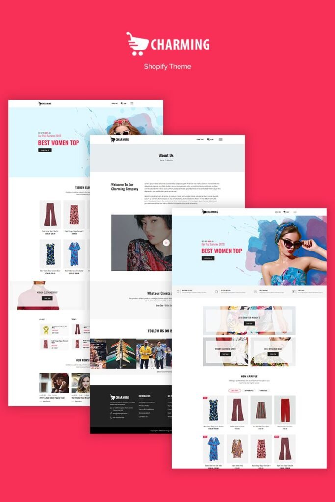 Charming – 时尚电子商务Shopify主题