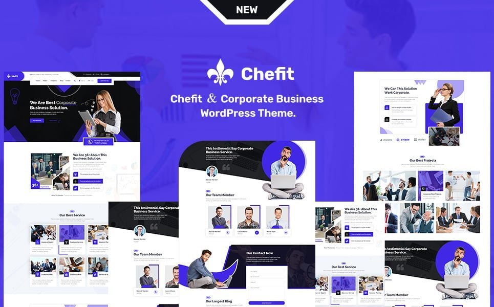 Chifit和企业商务响应式WordPress主题