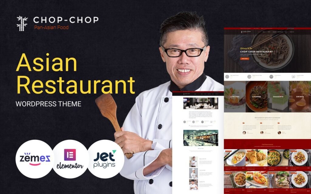 Chop-Chop – 亚洲餐厅 WordPress 主题
