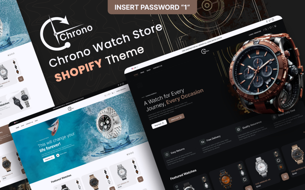 Chrono – 手表商店多页面Shopify网站主题