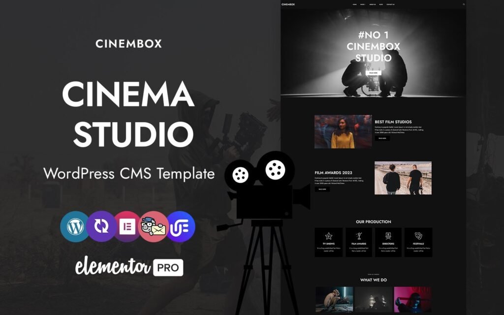 Cinembox – 电影工作室WordPress Elementor主题