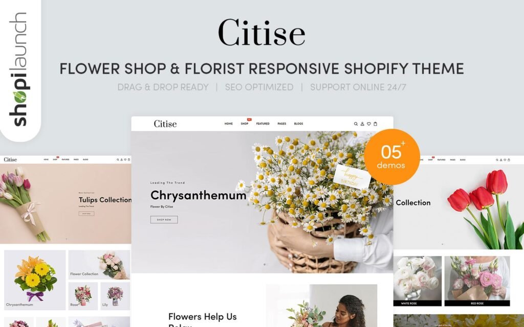 Citise – 花店和花艺师响应式Shopify主题
