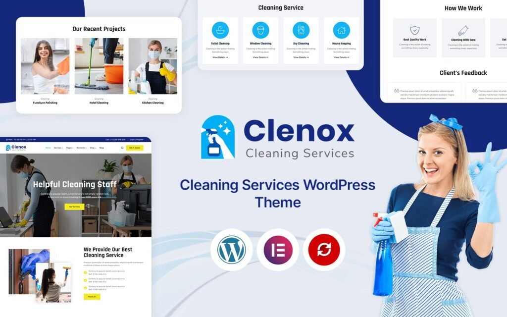 Clenox – 清洁服务 WordPress 主题