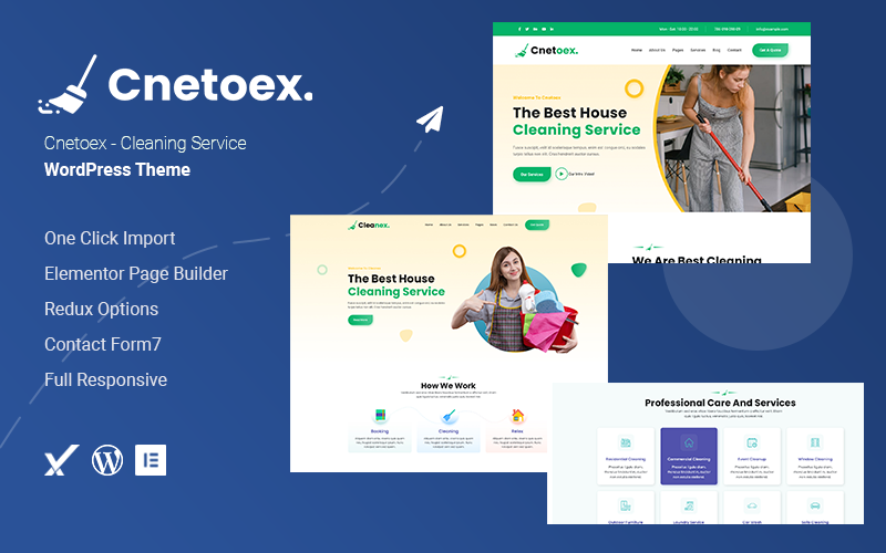 Cnetoex – 清洁服务WordPress主题