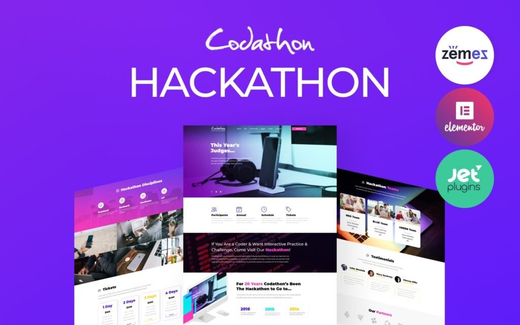 Codathon – Hackathon for Coders Landing WordPress Theme

Codathon – 为程序员设计的 Hackathon 着陆 WordPress 主题