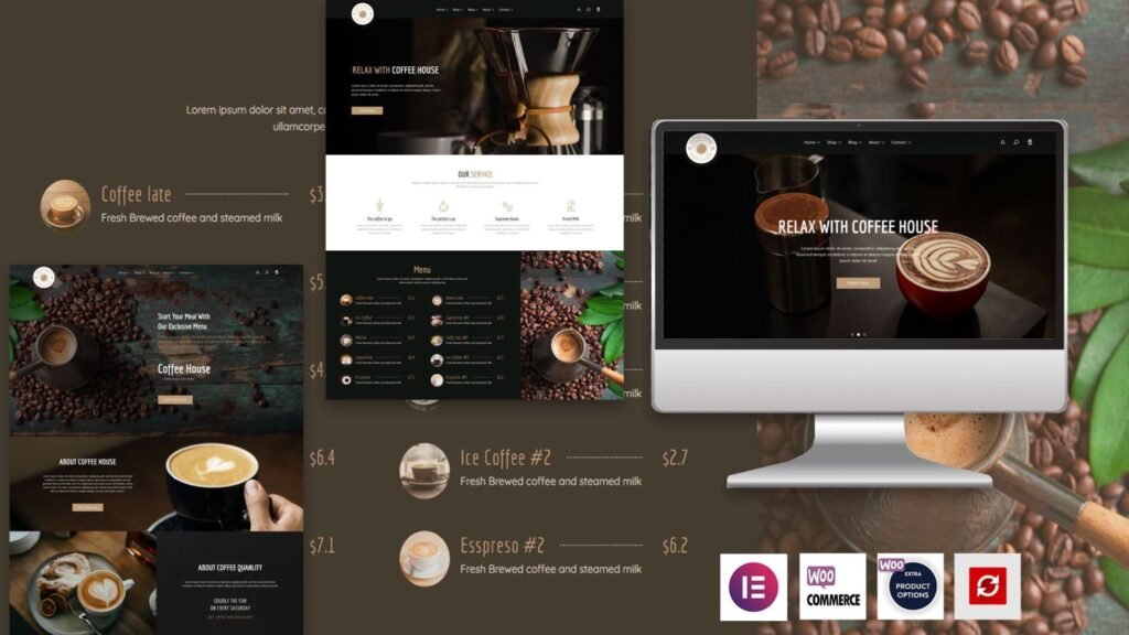 Coffee House – Elementor 咖啡WordPress主题