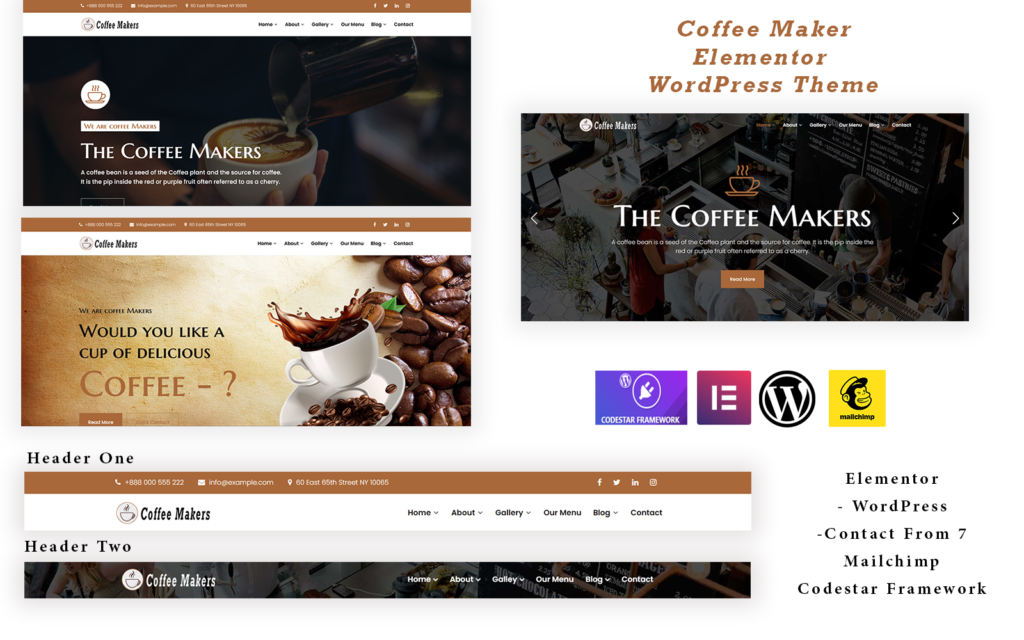 咖啡机 – Elementor 咖啡 WordPress 主题