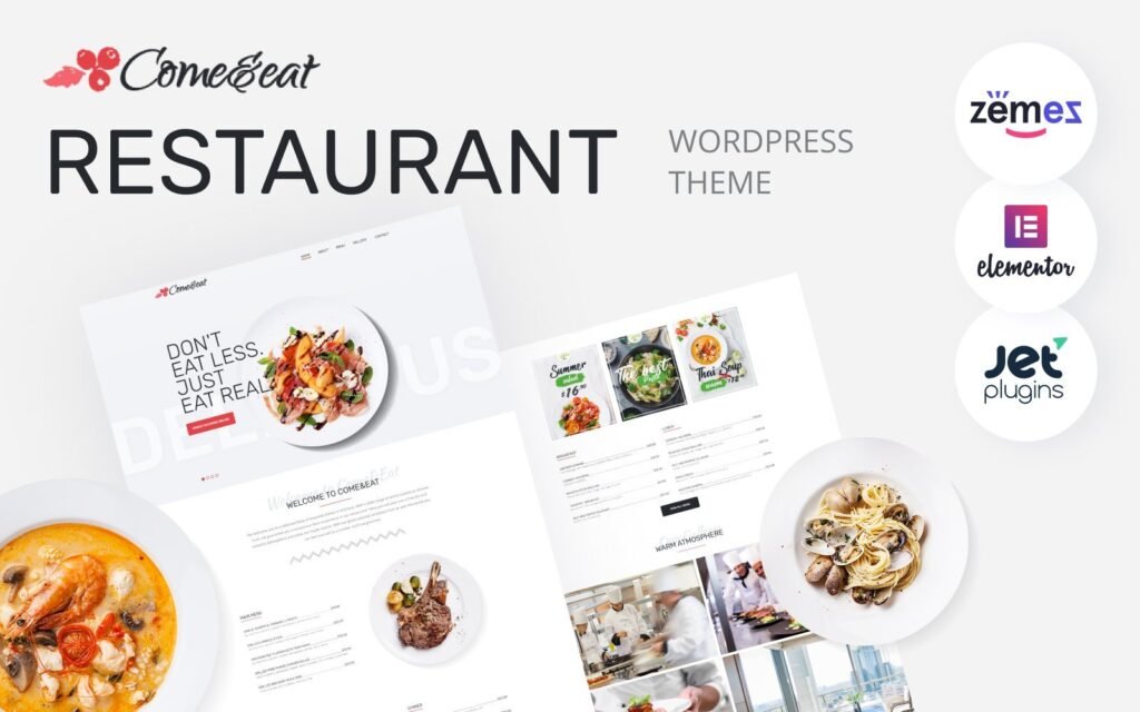 Come&Eat – 餐厅多用途现代WordPress Elementor主题