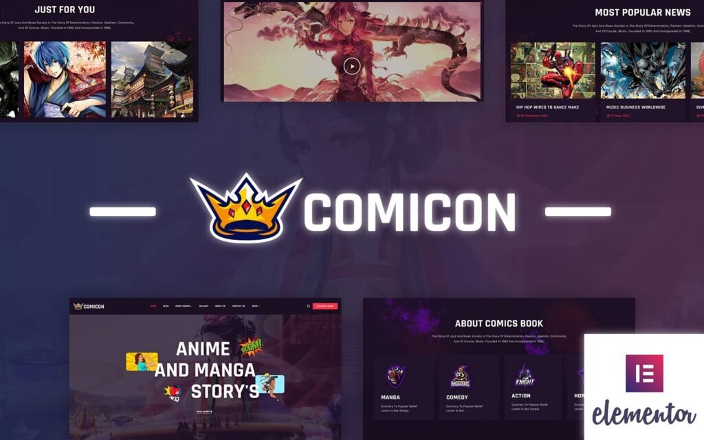 Comicon – 动漫与漫画的WordPress主题