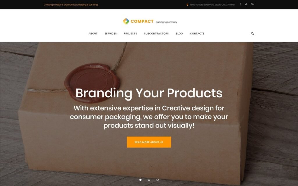Compact – 包装公司WordPress主题