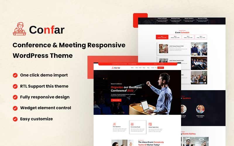 Confar – 会议WordPress主题