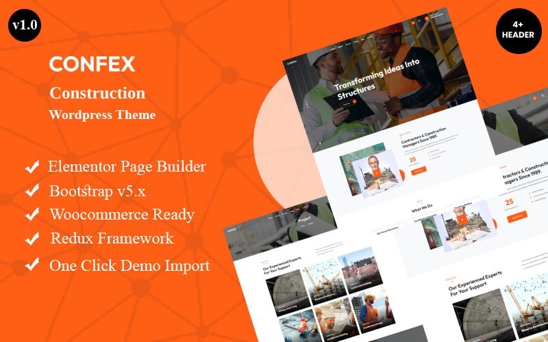 Confex – 建筑 WordPress 主题