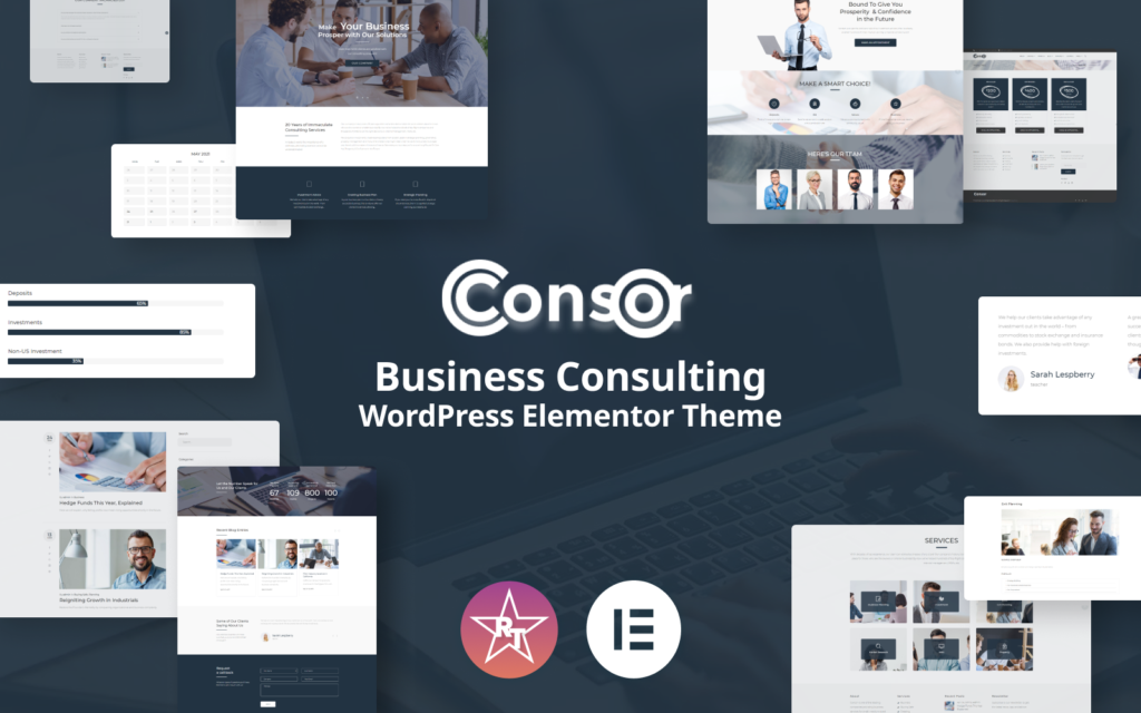 Consor – 商业咨询WordPress Elementor主题