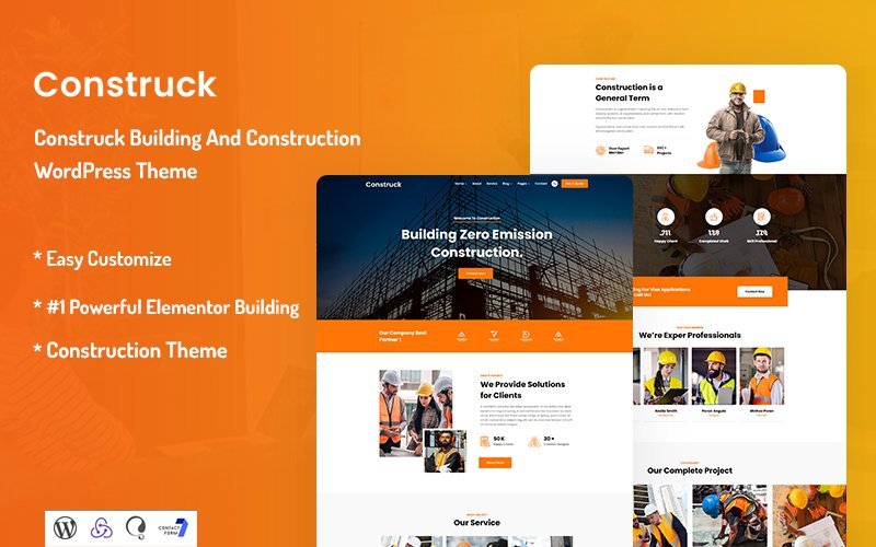 Construck – 建筑和施工WordPress主题