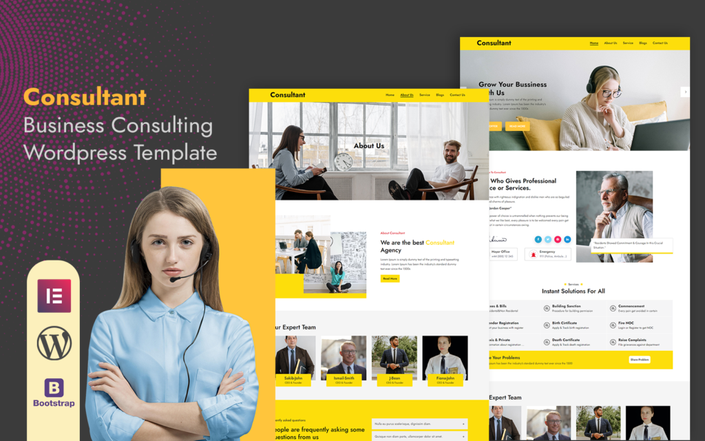 Consultant – Business Consulting WordPress模板