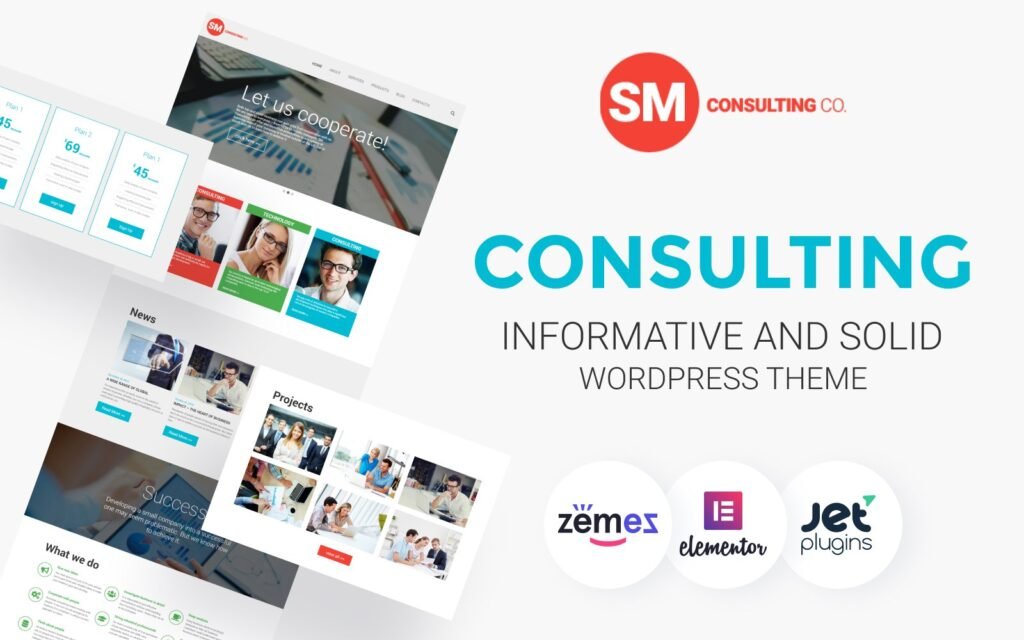 Consulting Co – 信息丰富且稳固的WordPress主题