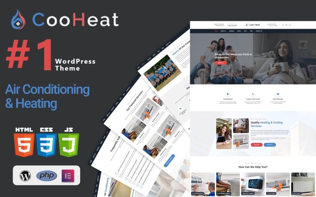 Cooheat – 空调和暖气WordPress主题