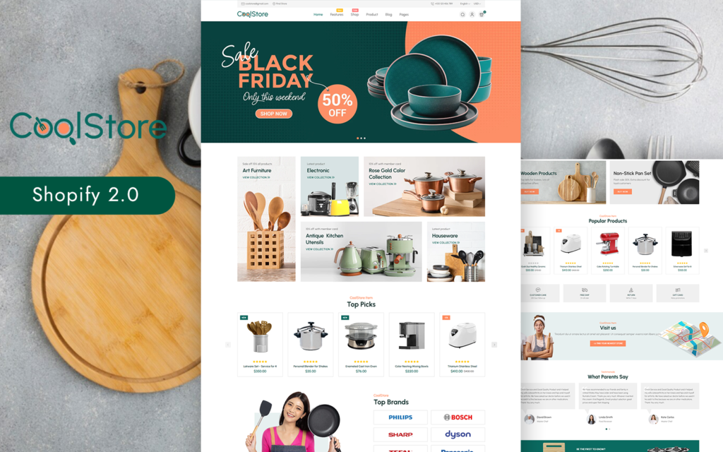 CoolStore – 厨房家具商店 Shopify 2.0 主题
