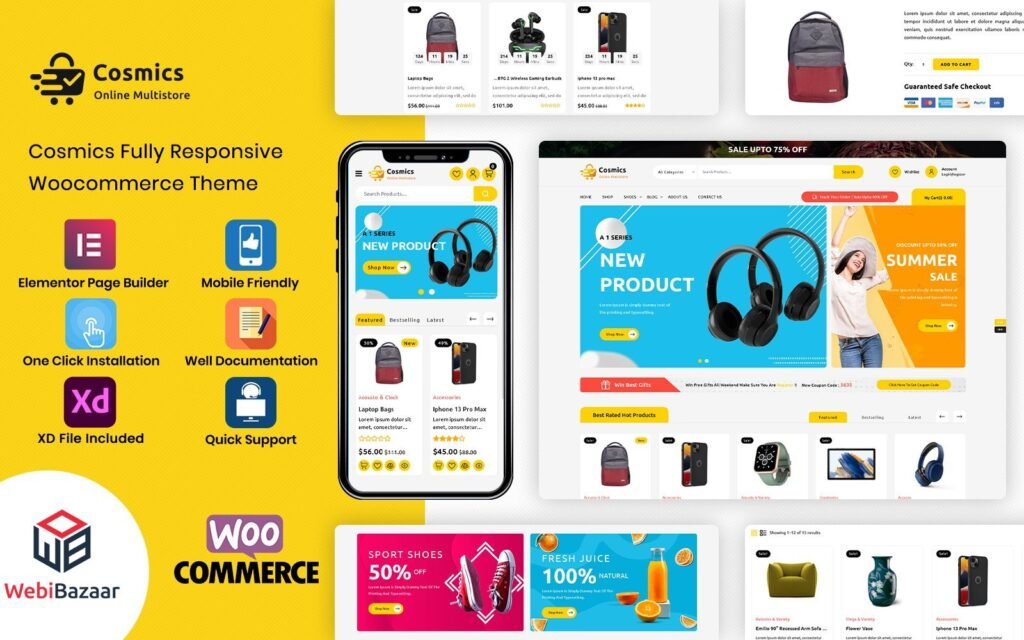 Cosmics – 多功能高级电子 WooCommerce 商店