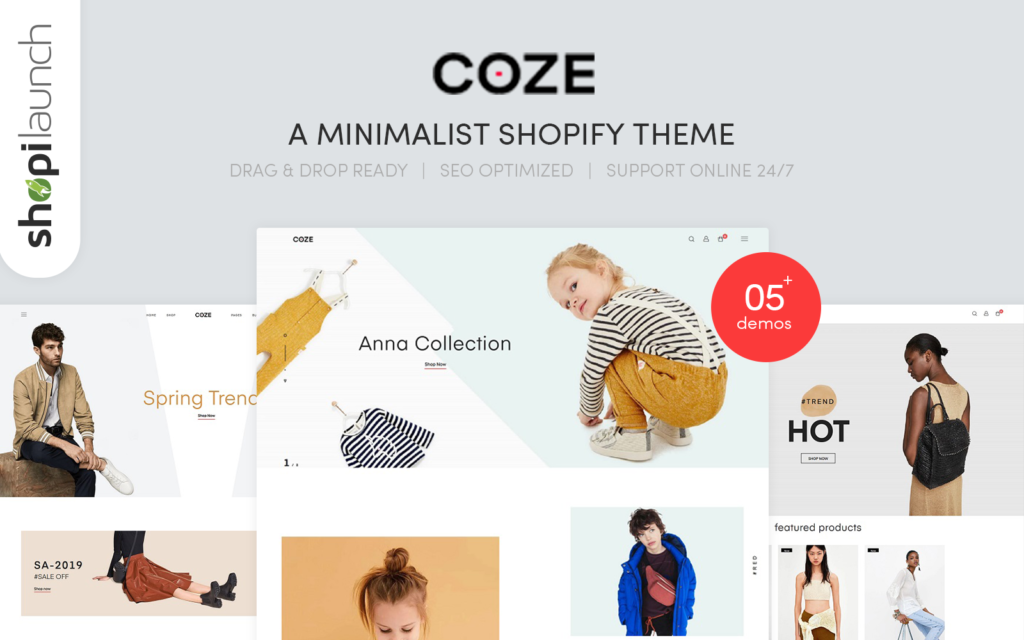 Coze – 一个极简主义的Shopify主题