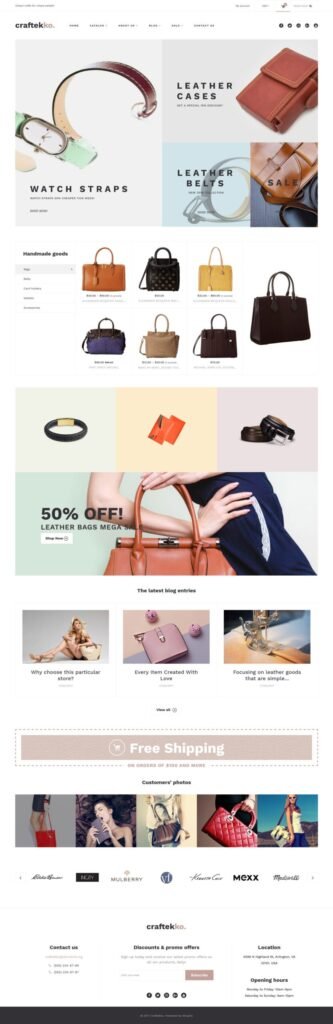 Craftekko – 手袋响应式Shopify主题