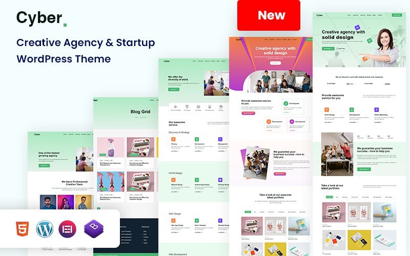 创意代理公司与创业公司的WordPress主题
